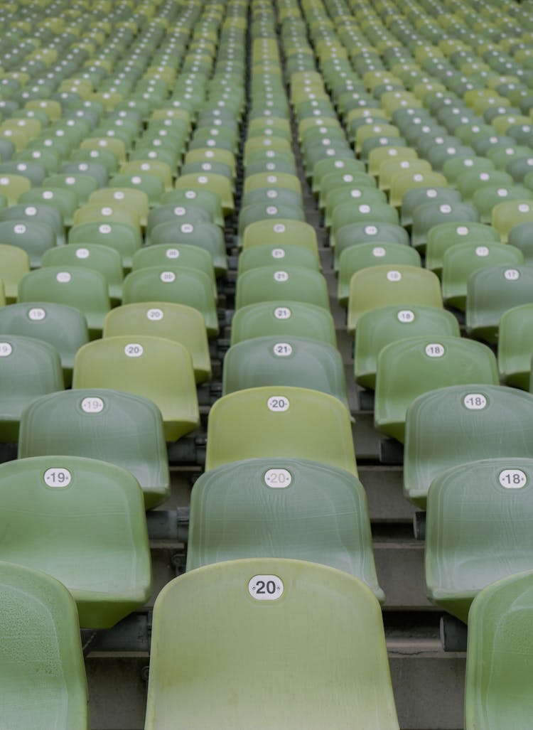 Green Seats On Stadium