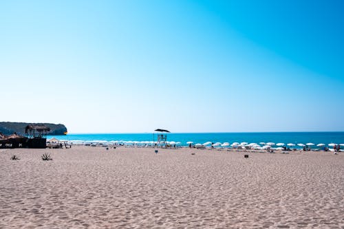 Beach against a Clear Sky 