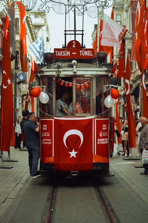 Red Tram in Turkey