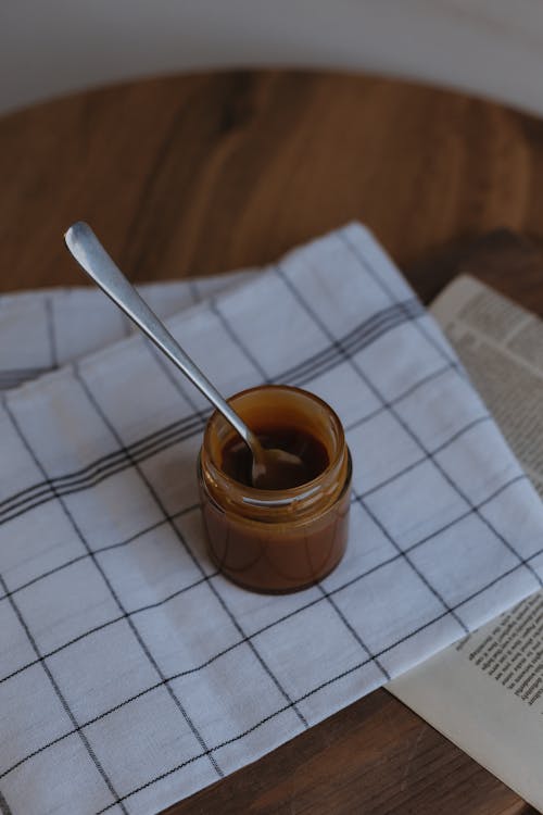 Spoon in Jar with Cream