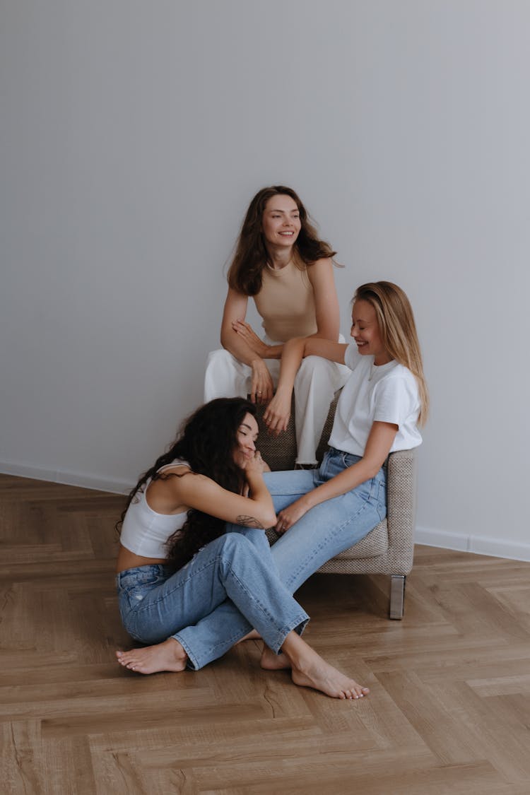 Women Sitting In A Studio 