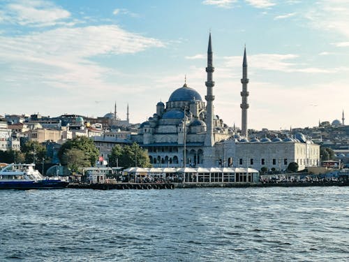New Mosque on Sea Shore in Istanbul