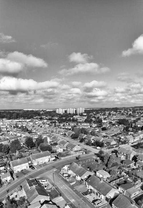 全景, 垂直拍攝, 城鎮 的 免費圖庫相片