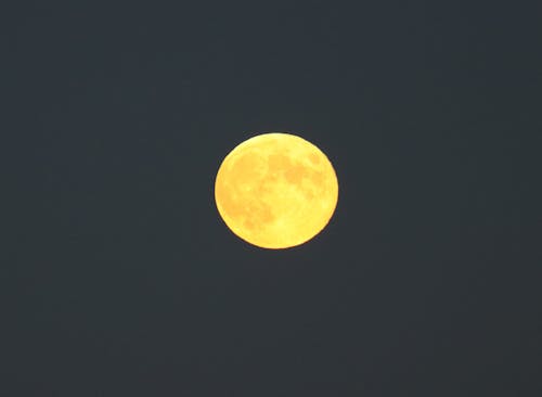 Immagine gratuita di alba lunare, arancia, autunno