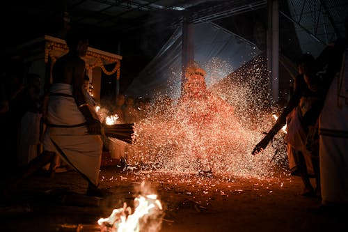 Ashes During a Traditional Ritual