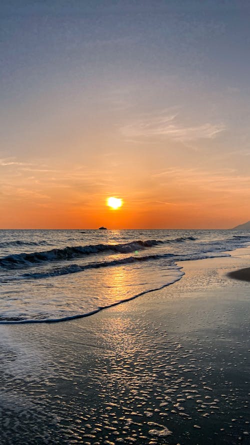 Foto d'estoc gratuïta de alba, capvespre, costa oceànica