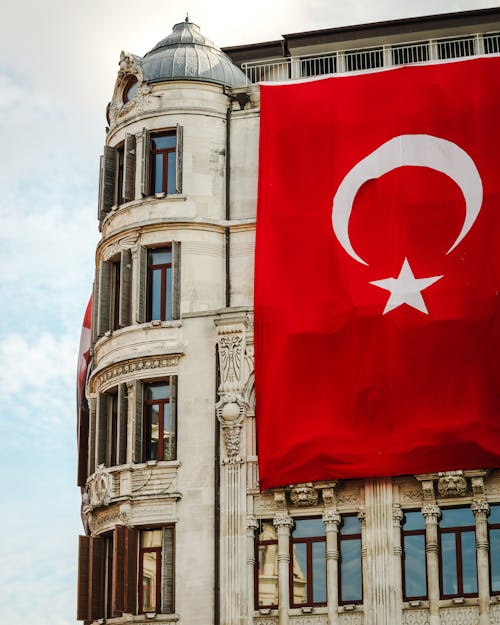 Turkish Flag on a Tenement 