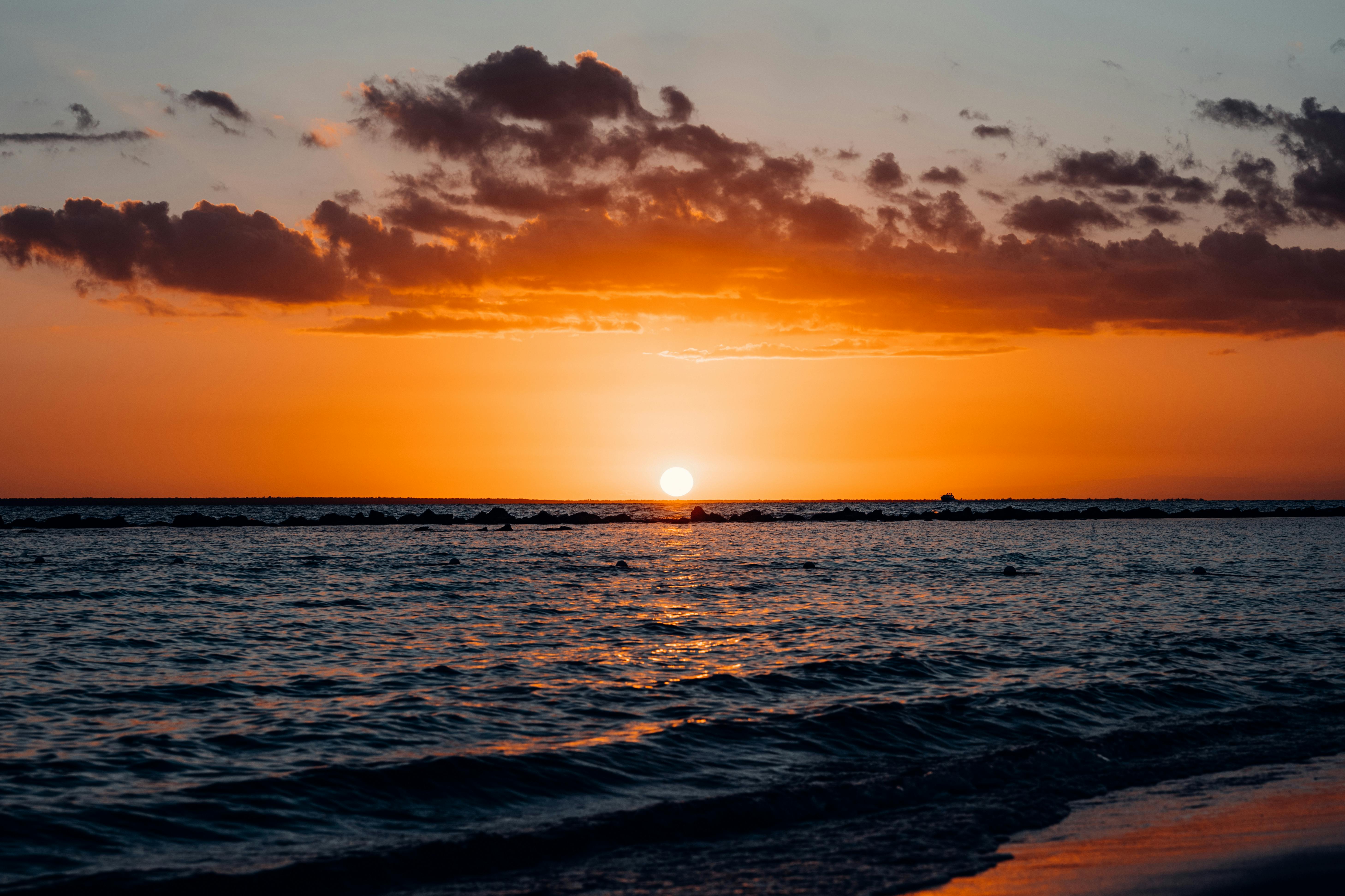 Beautiful Sunset Over the Ocean