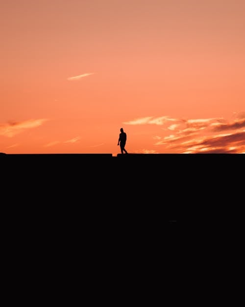 Foto profissional grátis de cair da noite, horizonte, iluminado de volta