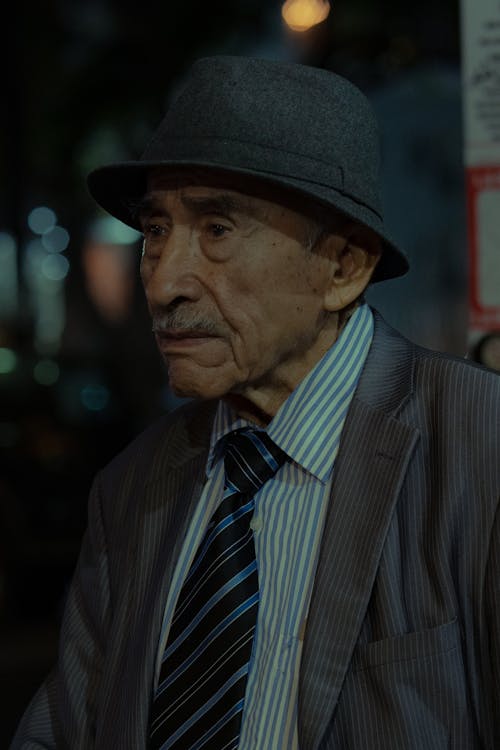 Portrait of Elegant Elderly Man