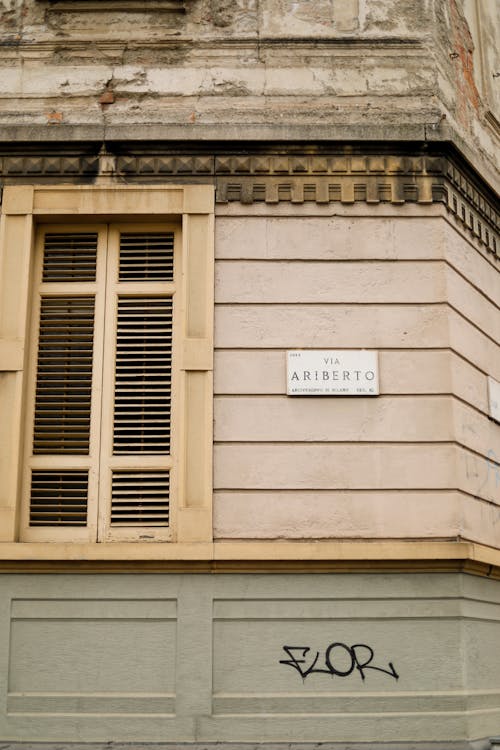 Facade of a Tenement House in City 