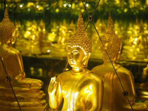 Ingyenes stockfotó arany buddha, aranyszobor, Buddha témában