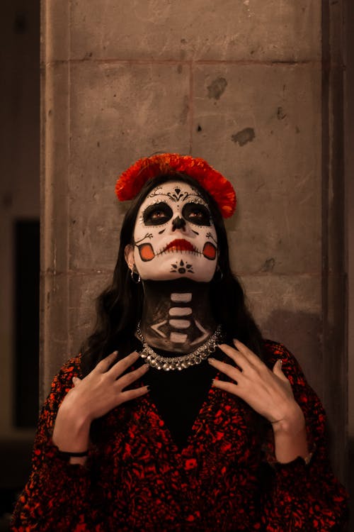 Imagine de stoc gratuită din arta traditionala, catrina, costum de halloween