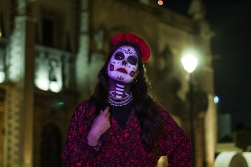 Imagine de stoc gratuită din arta traditionala, catrina, costum de halloween