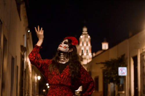 Imagine de stoc gratuită din arta traditionala, catrina, costum de halloween