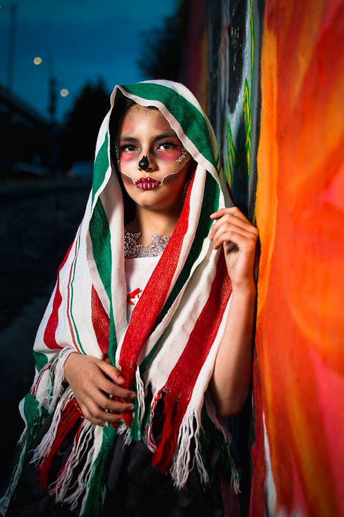 Young Woman Dressed as a Catrina 