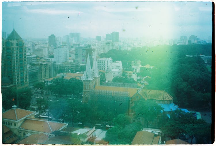 Film Photograph Of A City 