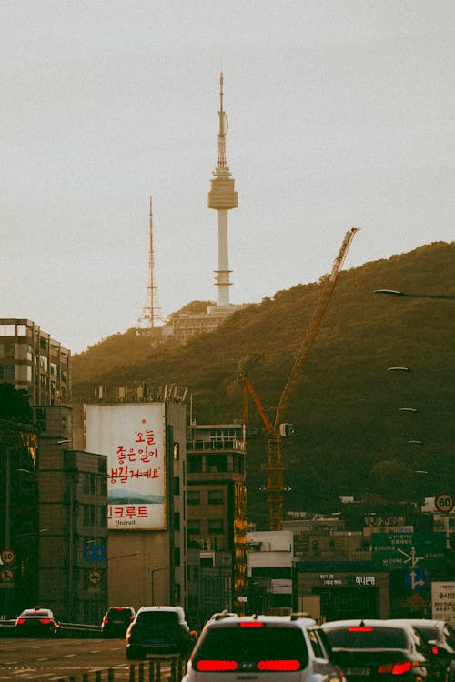 คลังภาพถ่ายฟรี ของ ytn seoul tower, การจราจร, การสังเกต