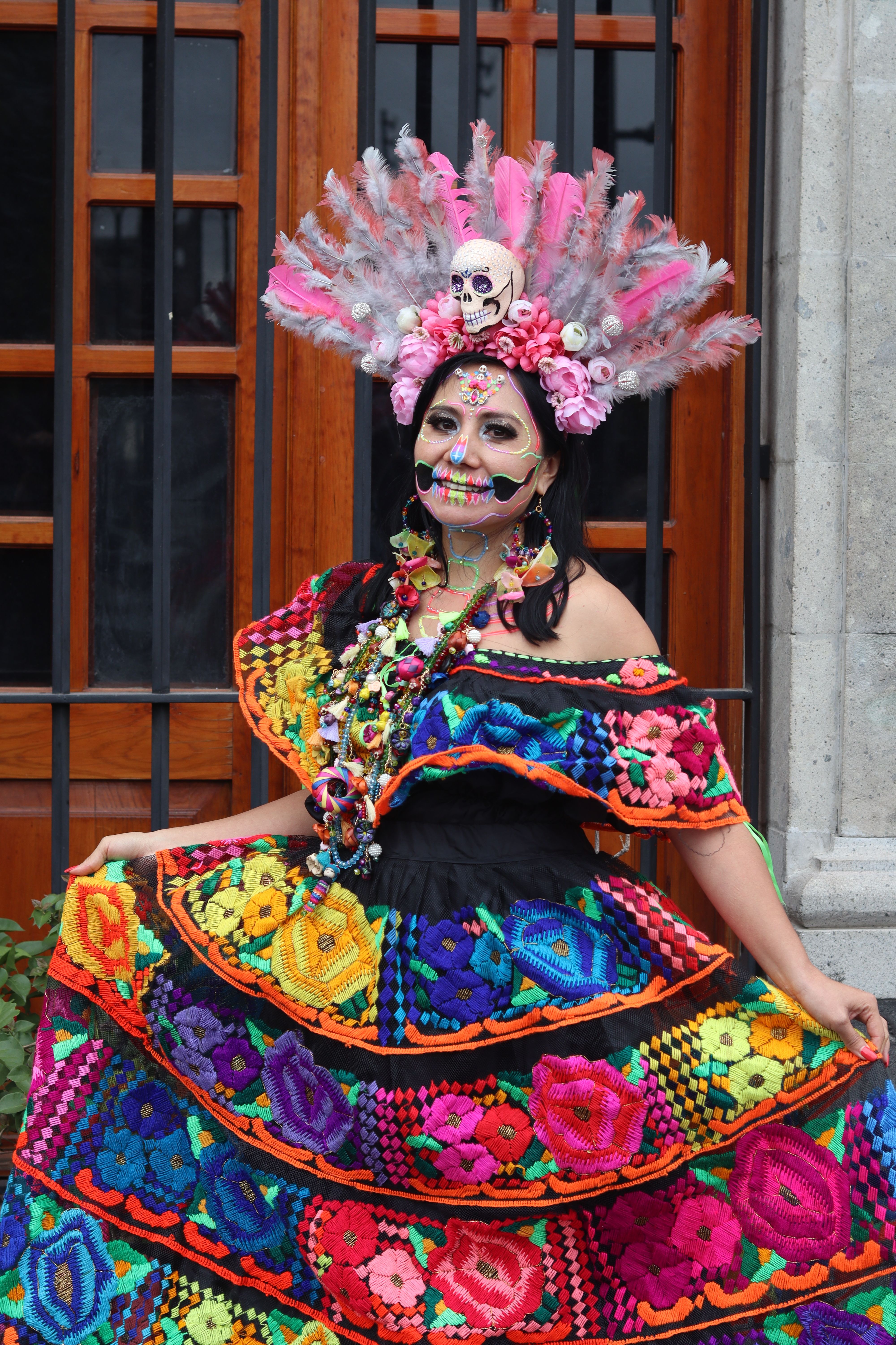 Woman in Mexican Traditional Dress  Free Stock Photo