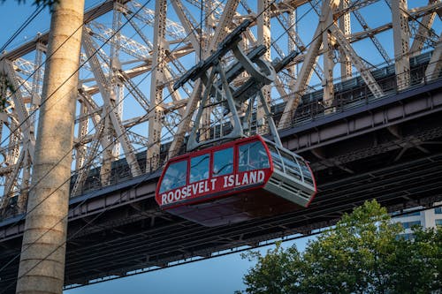 Roosevelt Island Tramway in New York City, New York, USA