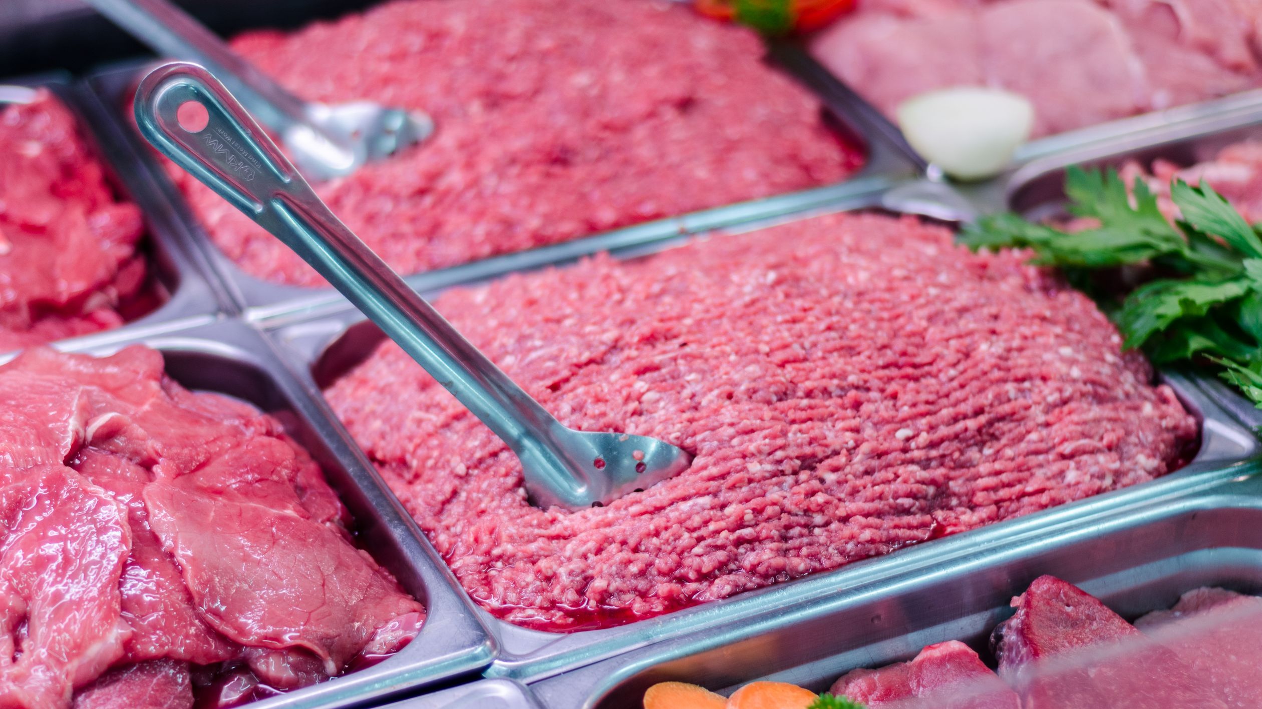 Button Meat Meat Displayed at a Butchers · Free Stock Photo
