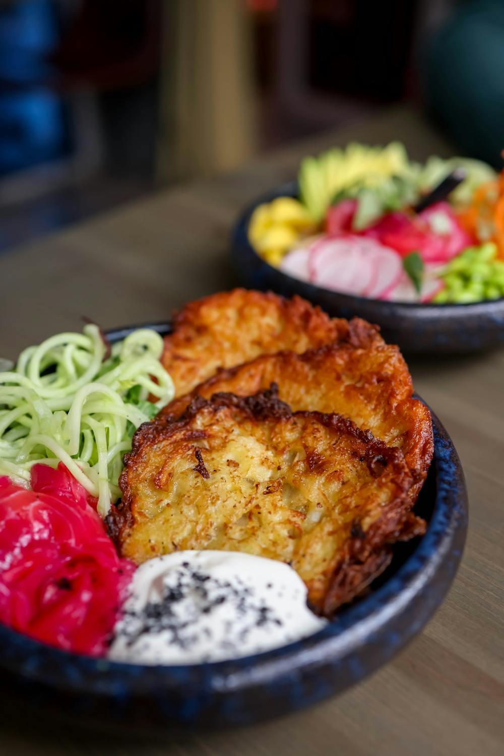 Cheesy Zucchini Potato Pancakes