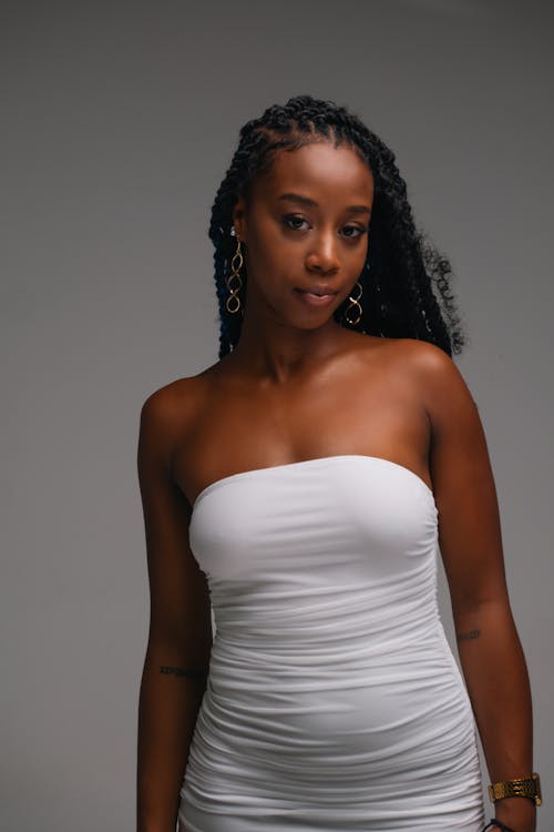 Gratis lagerfoto af afrikansk kvinde, elegant, hvid