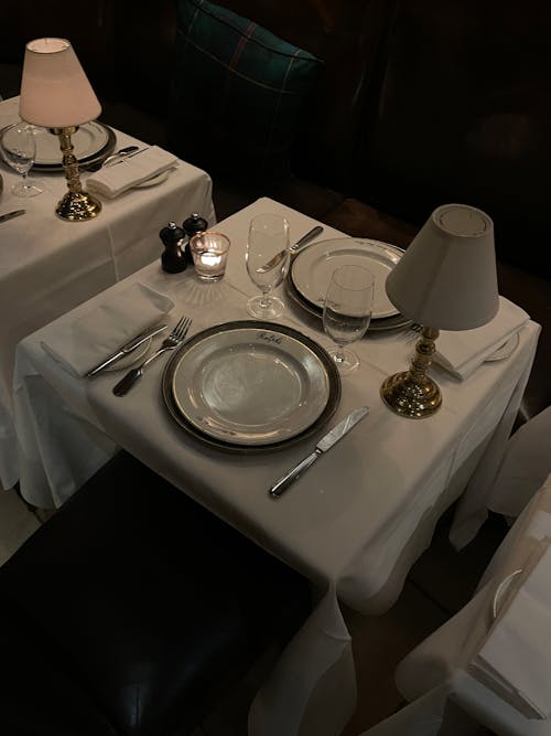 Set Table in a Fancy Restaurant