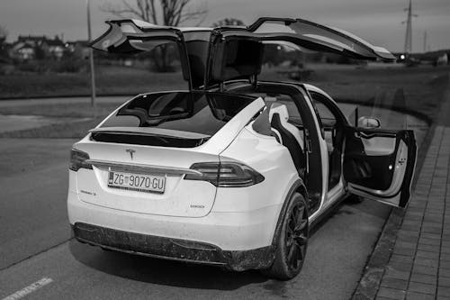 Tesla Model X with Open Doors