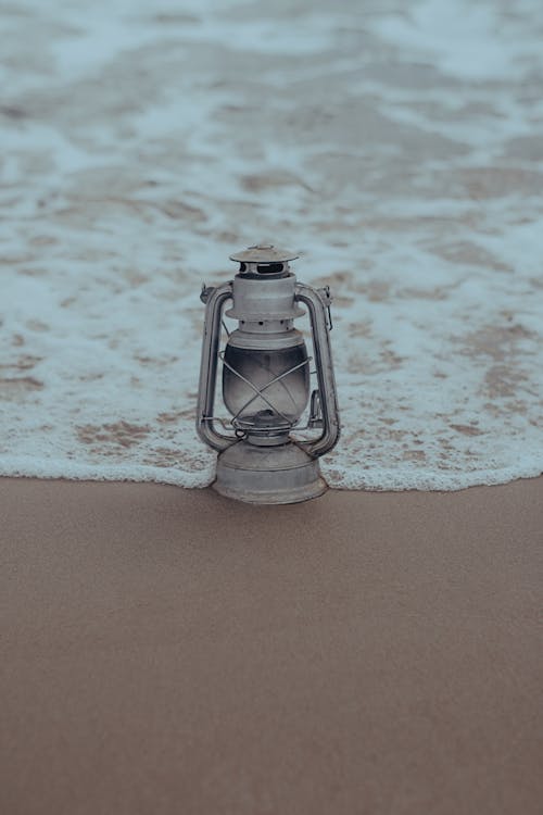 Gray Lantern on Seashore