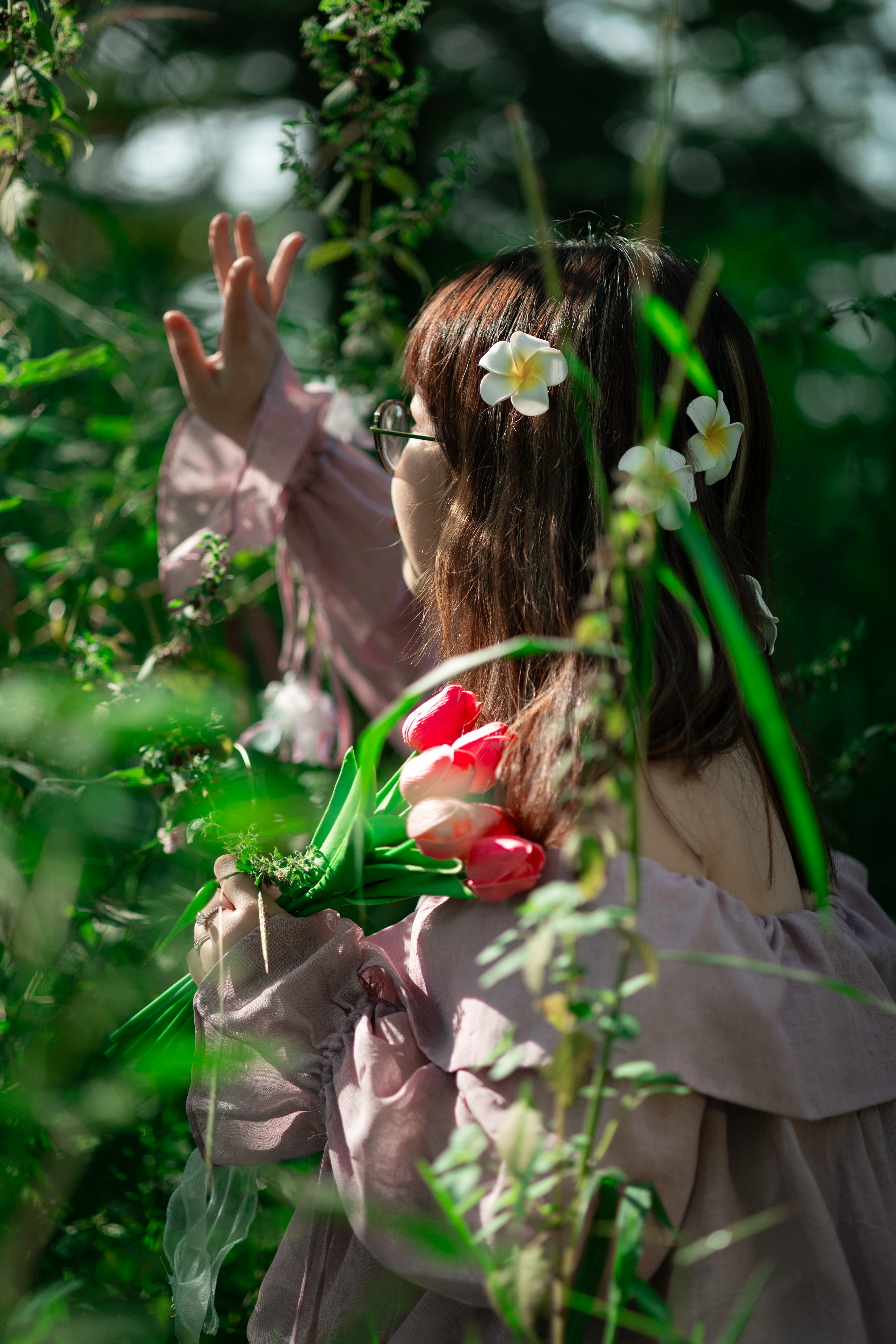 Blusa Ciganinha Floral Verde