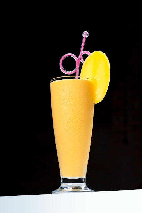 Yellow Cocktail in Glass
