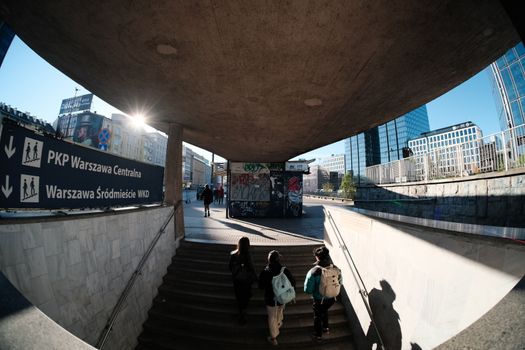 Underground Entrance in Warsaw, Poland