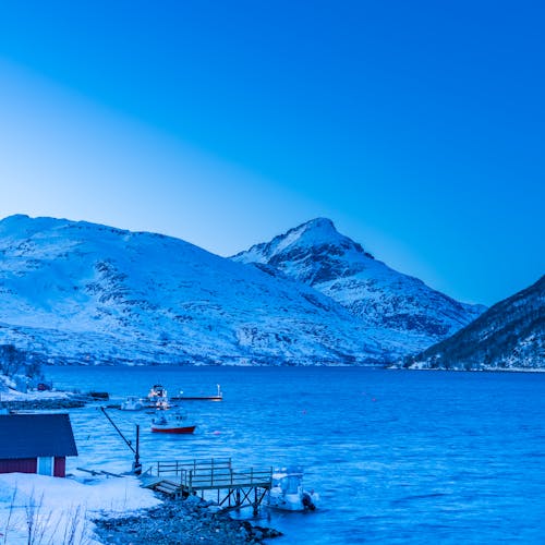 Gratis lagerfoto af arktiske hav, arktiske vinter, blå-time