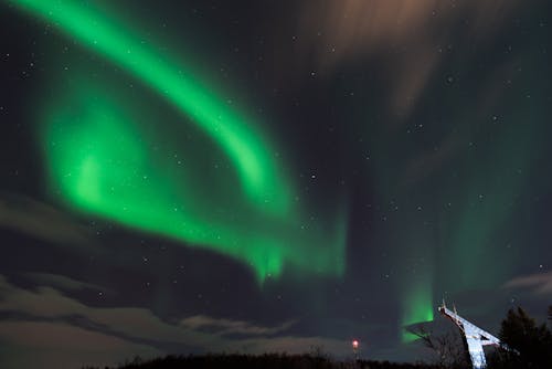 Gratis lagerfoto af aurora borealis, grøn aurora, nordlys