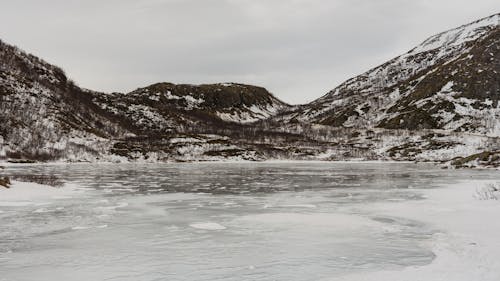 Kostenloses Stock Foto zu gefroren, gefrorener see, grøtfjord