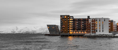 Gratis lagerfoto af arkitektur, Fjord, kanter