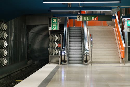 Foto stok gratis eskalator, jerman, kereta bawah tanah