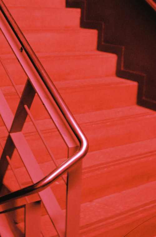 Red Stairs in a Building