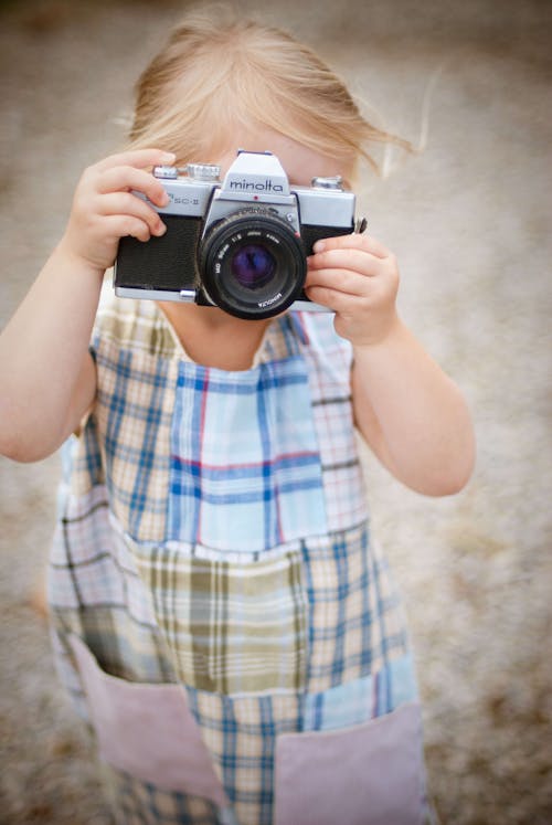 Free Toddler's Taking Photo Stock Photo