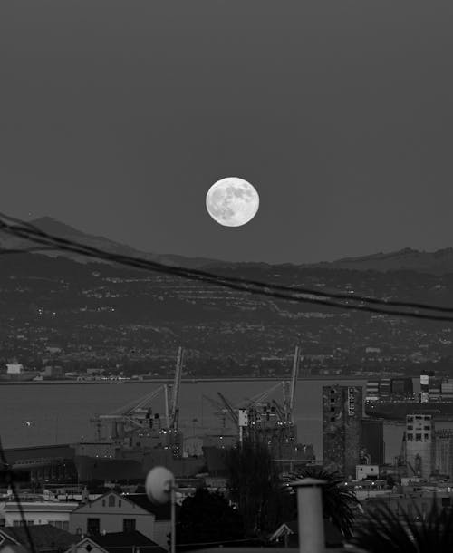 Gratis lagerfoto af bernal højder, kristtorn park, månen