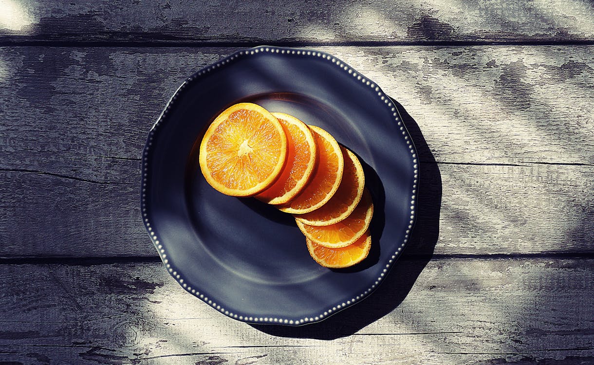 Ilmainen kuvapankkikuva tunnisteilla appelsiini, flatlay, hedelmä