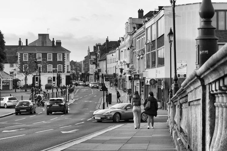 Street In Town In UK