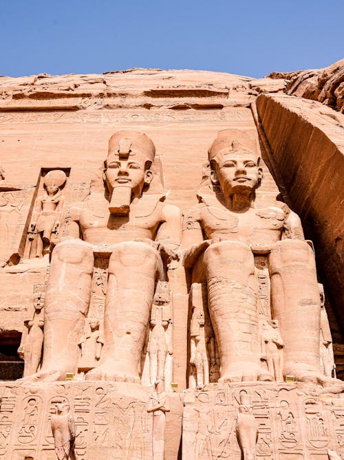 Δωρεάν στοκ φωτογραφιών με abu simbel, αγάλματα, ηλιοφώτιστος