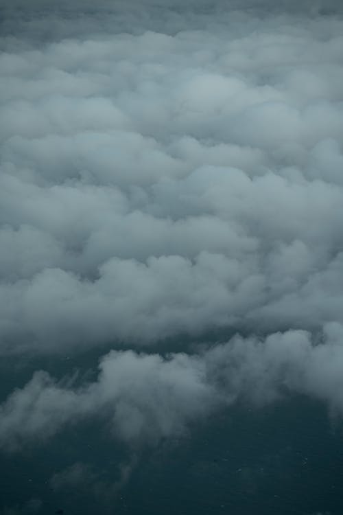 White, Dense Clouds on Sky