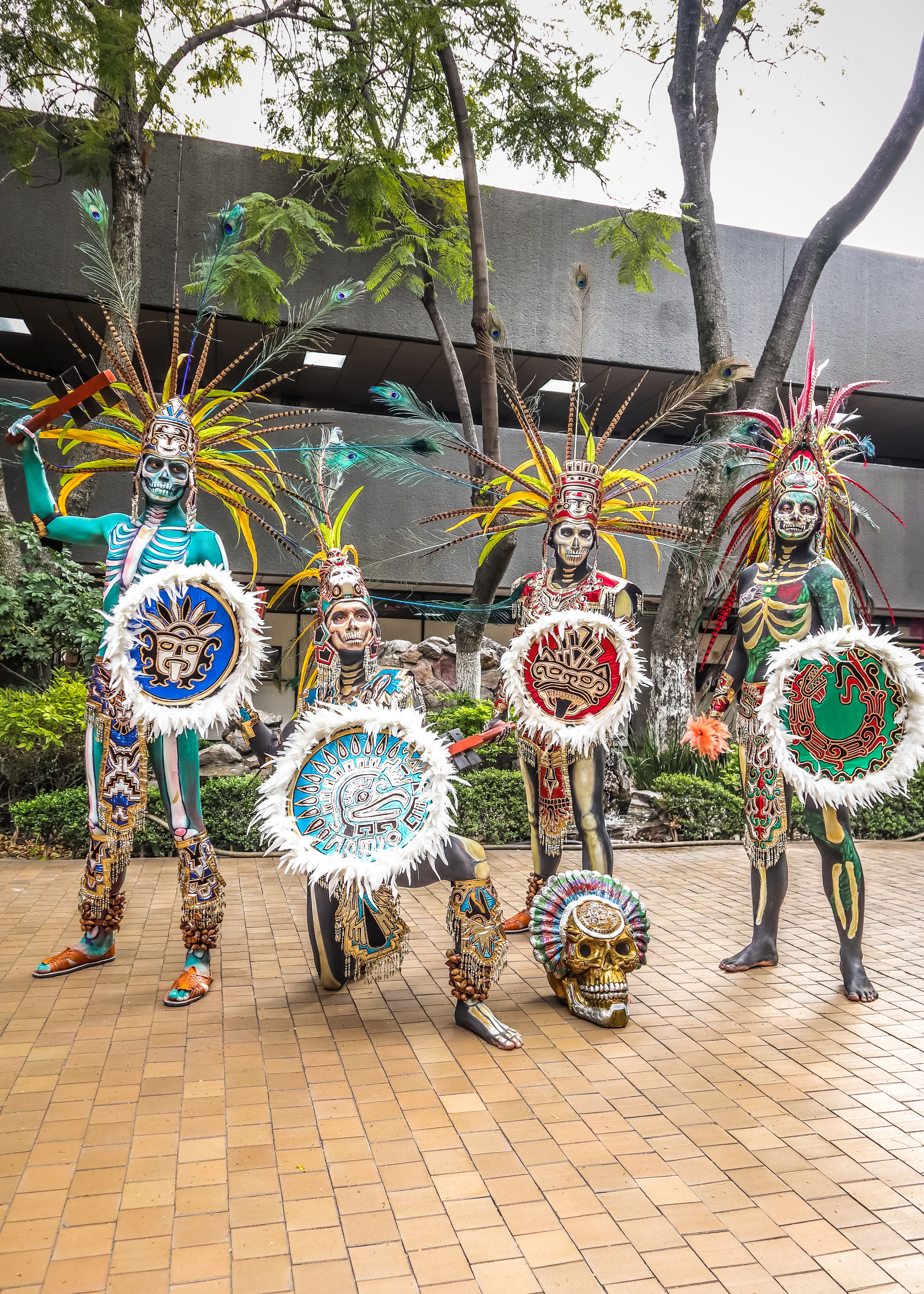 A group of people dressed in colorful costumes · Free Stock Photo