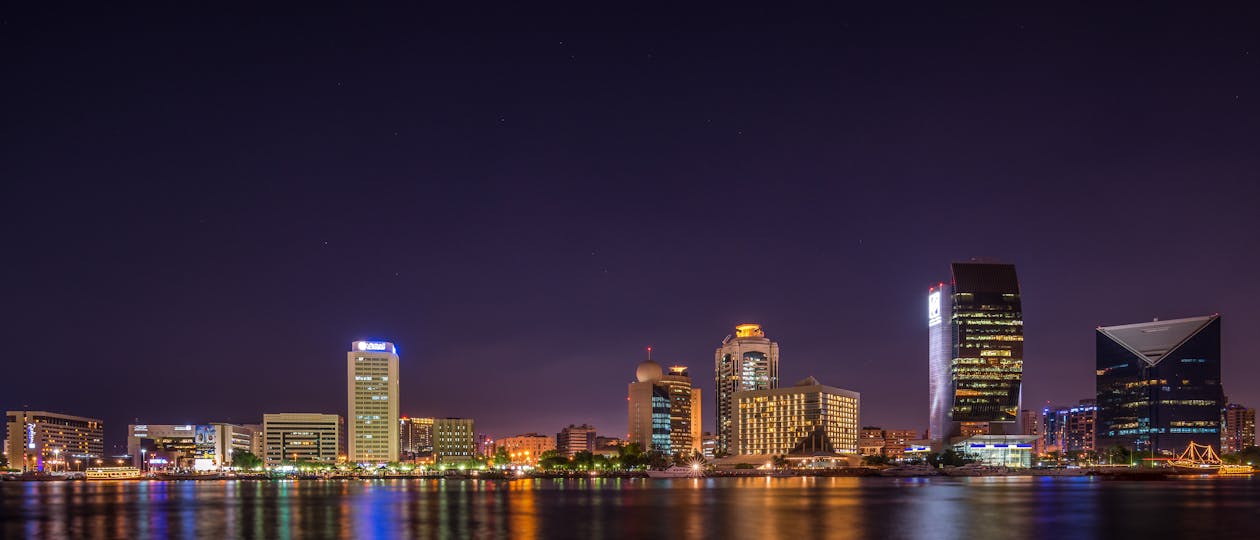 Panorama Photography of City at Night