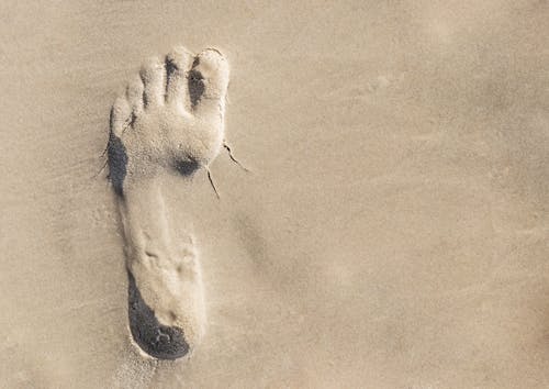 Бесплатное стоковое фото с вид сверху, песок, печать