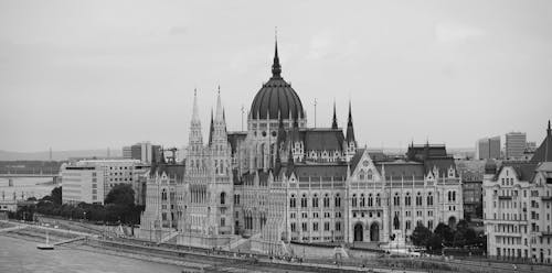 Quốc Hội Budapest   đen Trắng