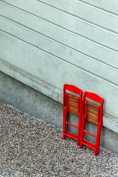 Foto d'estoc gratuïta de cadires, cadires vermelles